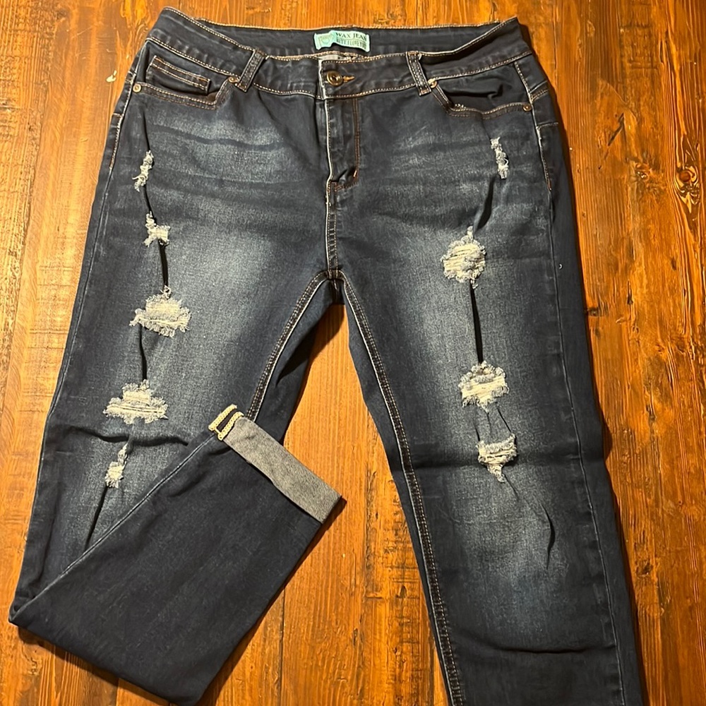blue skinny jeans
